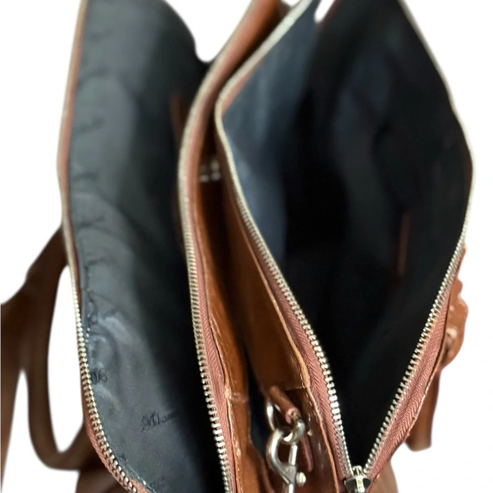 Ashwood three section large Top quality  Leather Crossbody Handbag Gina - Picture 5 of 9